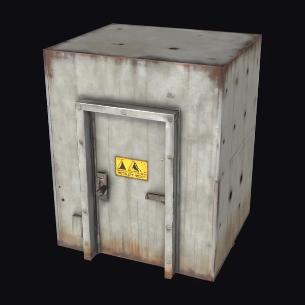 Rusty Metal Safe Box