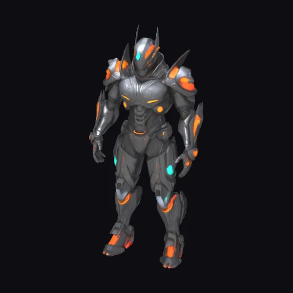 Armored Humanoid Figure