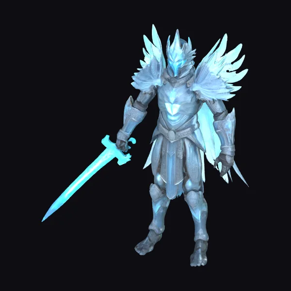 Glowing Ice Warrior Armor