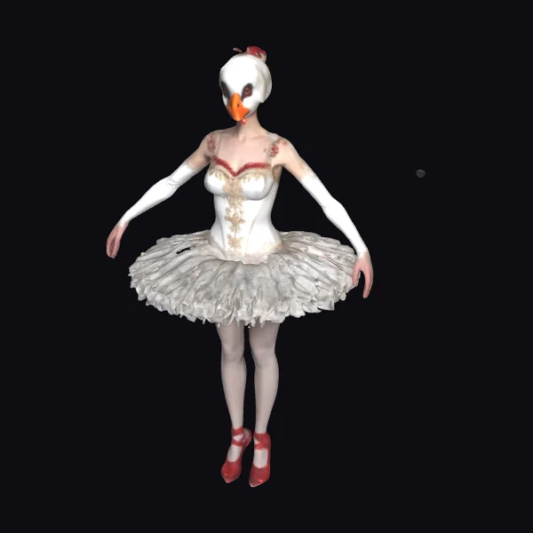 Ballerina Swan Mask