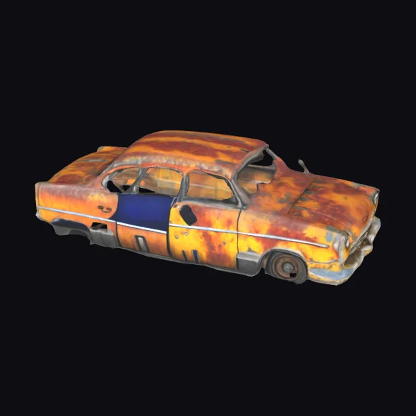 Rusty Vintage Postapocalyptic Car