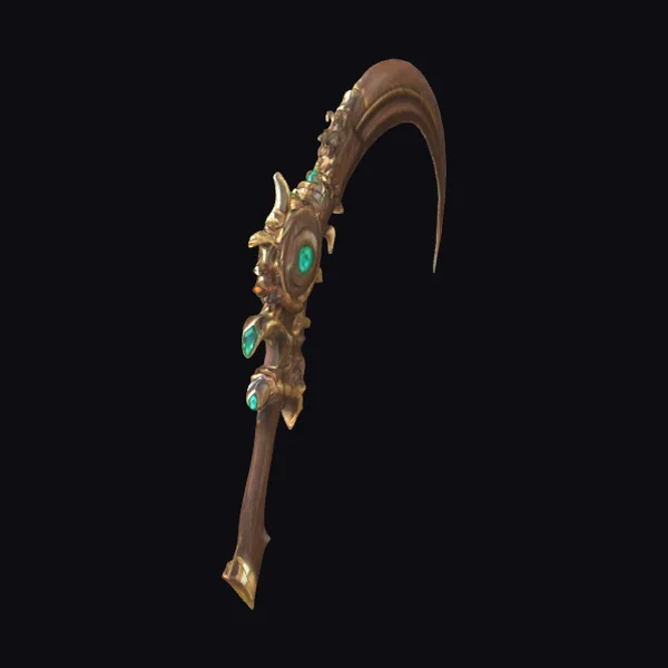 Ornate Scythe with Gems