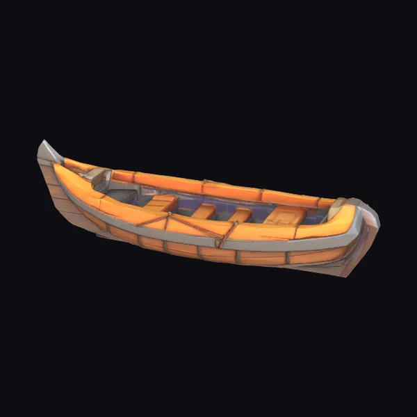 Wooden Rowboat