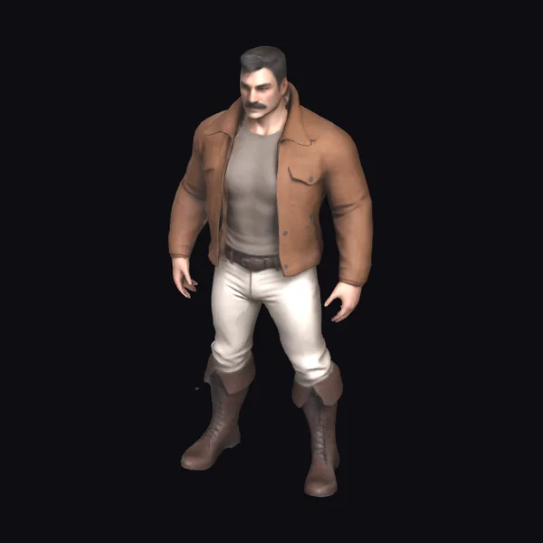 Athletic Male in T-Pose