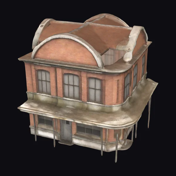 Abandoned Corner Shop Building