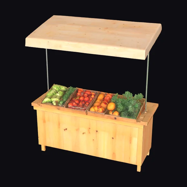 Wooden Farmer's Market Stand