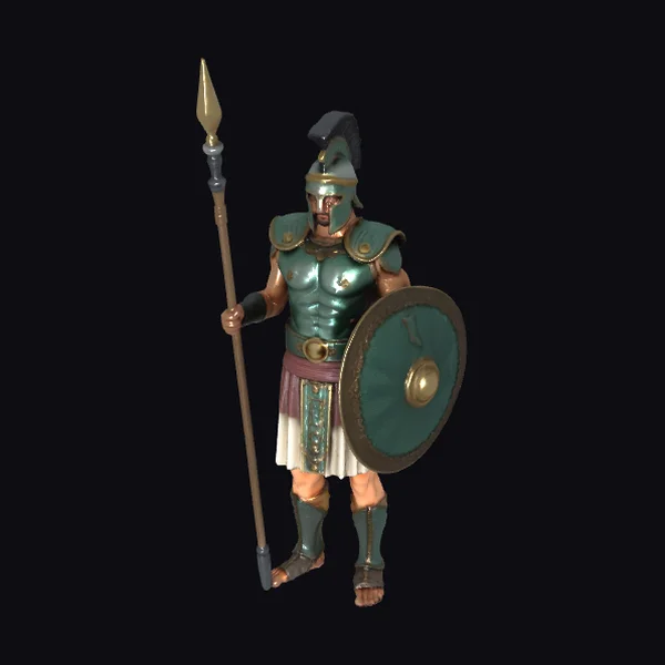 Ancient Greek Hoplite Warrior
