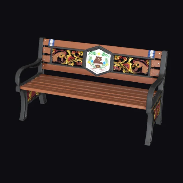 Decorative Wooden Bench