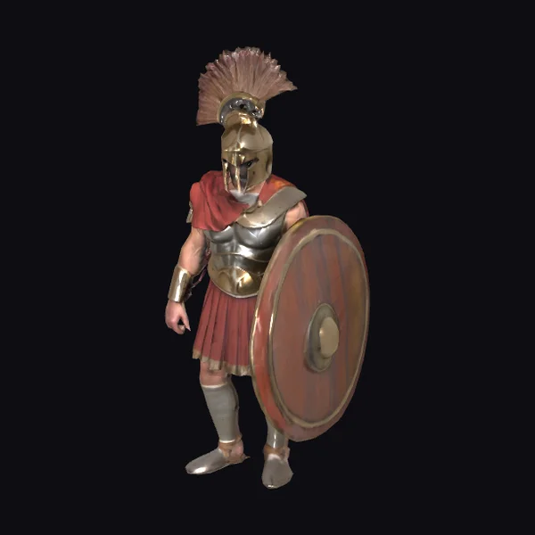 Ancient Greek Hoplite Warrior