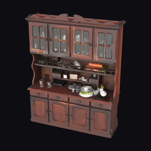 Wooden Kitchen Hutch
