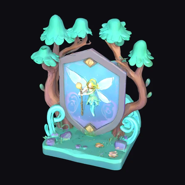 Whimsical Forest Fairy Emblem