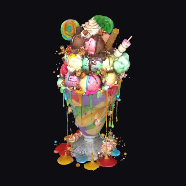 Rainbow Thickshake Sundae