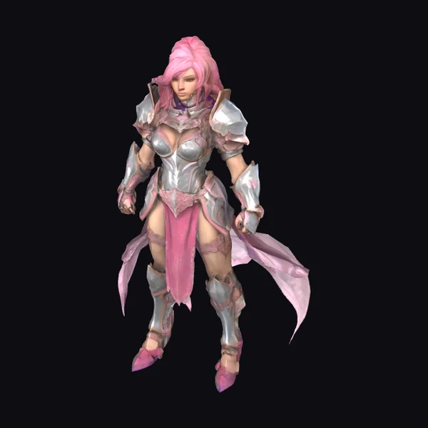 Pink Armor Warrior Woman