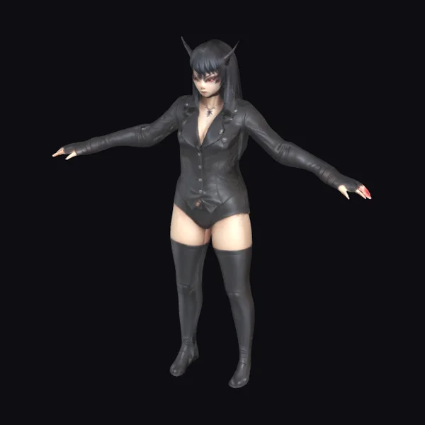 Evil Demon Female Figurine