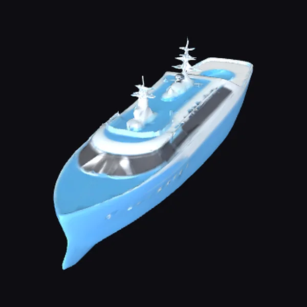 Sky Blue Luxury Ship