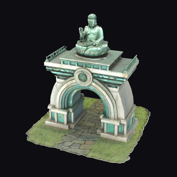 Bronze Buddha Archway