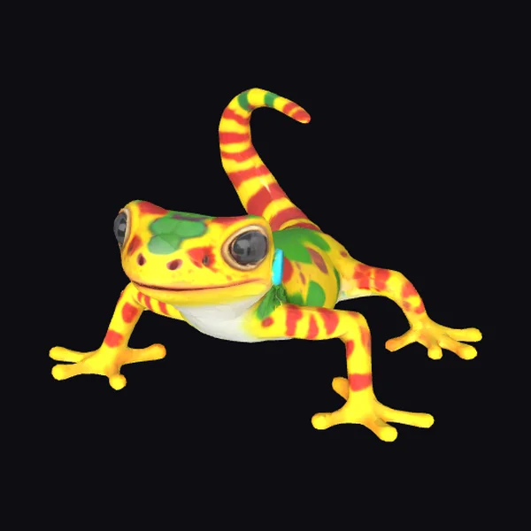 Vibrant Exotic Gecko Lizard