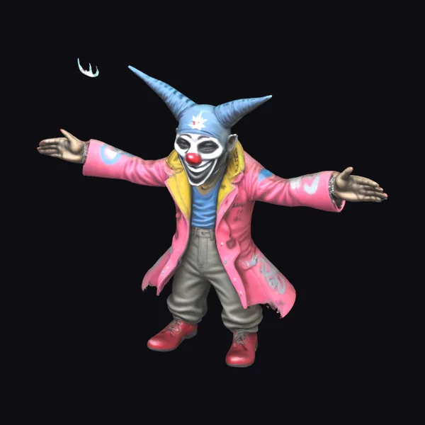Graffiti Clown Character