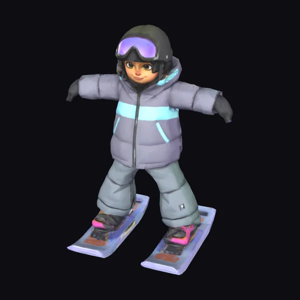 Snowboarder in T-Pose