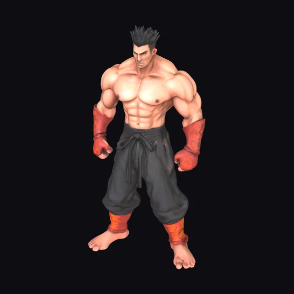Muscular Martial Artist