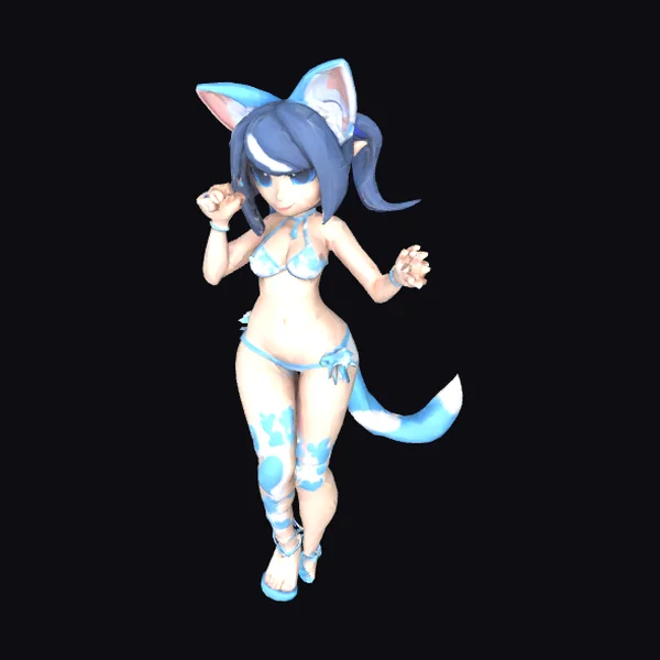 Anime Cat Girl Bikini