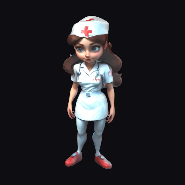 Cartoon Nurse Girl