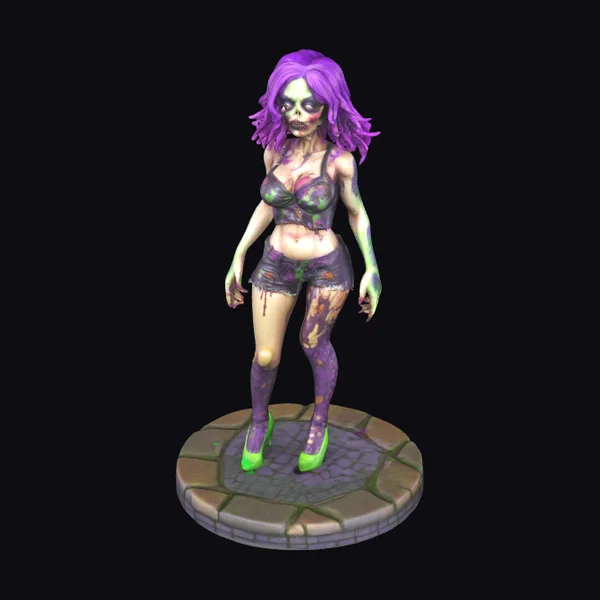 Zombie Female Figurine