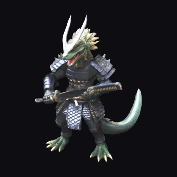 Reptilian Samurai Warrior