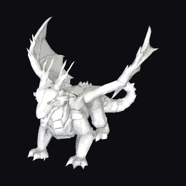 Geometric Dragon Creature