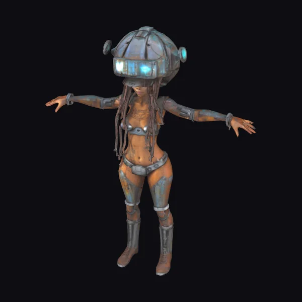 Cyborg Metal Head Female