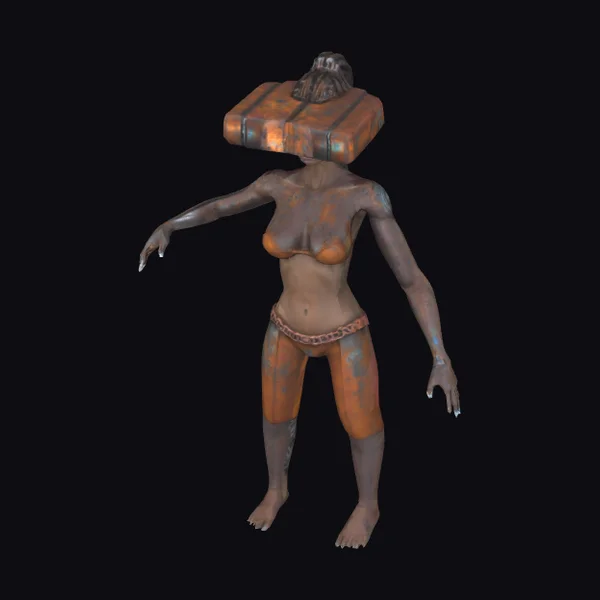 Rusty Metal Cyborg Female