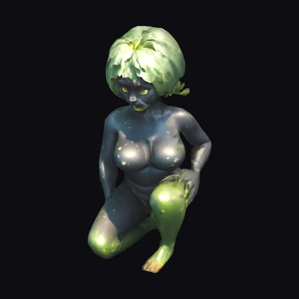 Green Goddess Kneeling