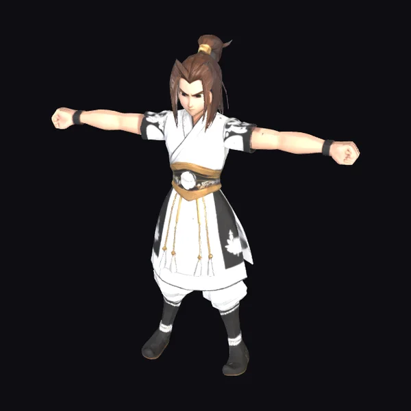 Martial Arts Stance Figure