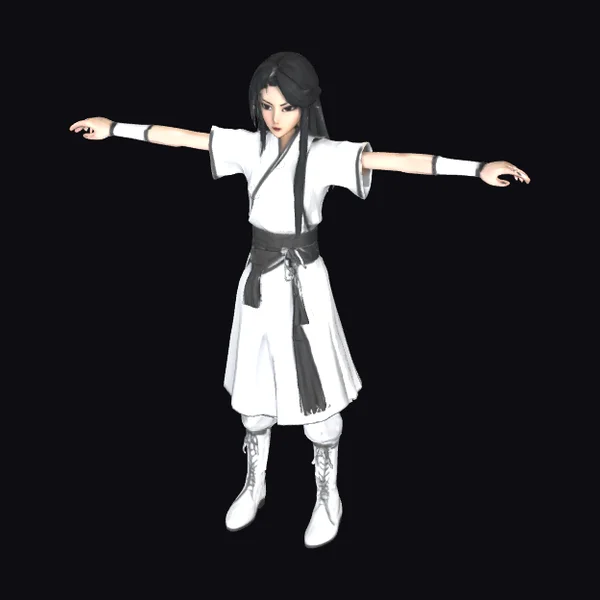 Martial Arts Stance Girl