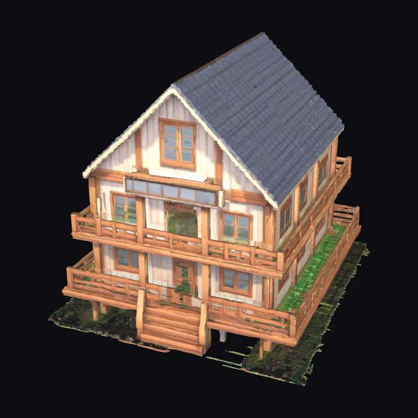 Cozy Wooden Pixel Cabin