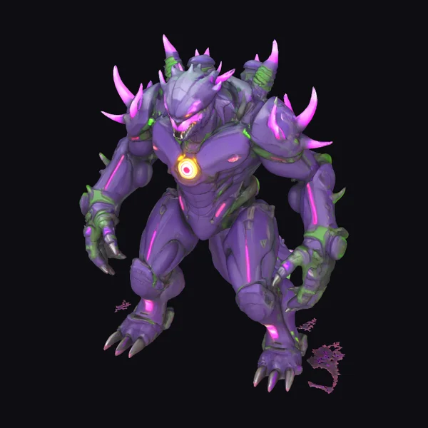 Cybernetic Purple Monster