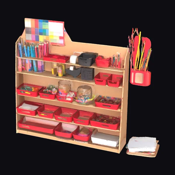 Art Supplies Organizer Station