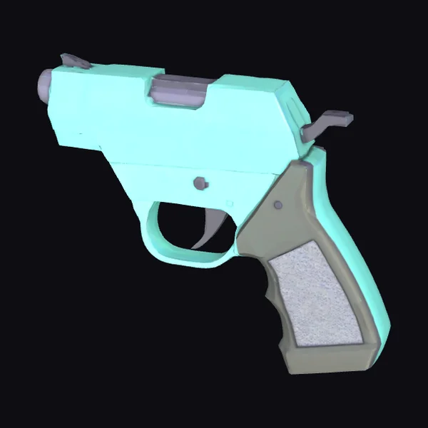 Pixel Art Handgun