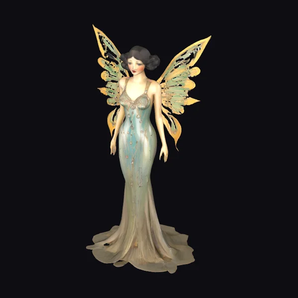 Art Deco Fairy Statue