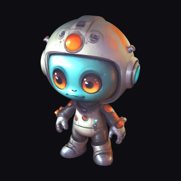 Cute Retro Sci-Fi Character