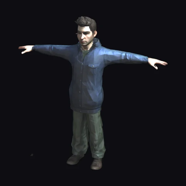 Teen Male T-Pose Figure
