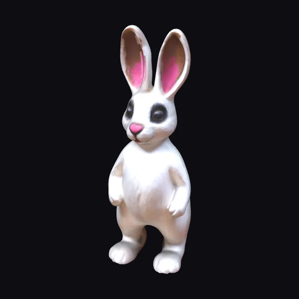 Clay Rabbit Figurine