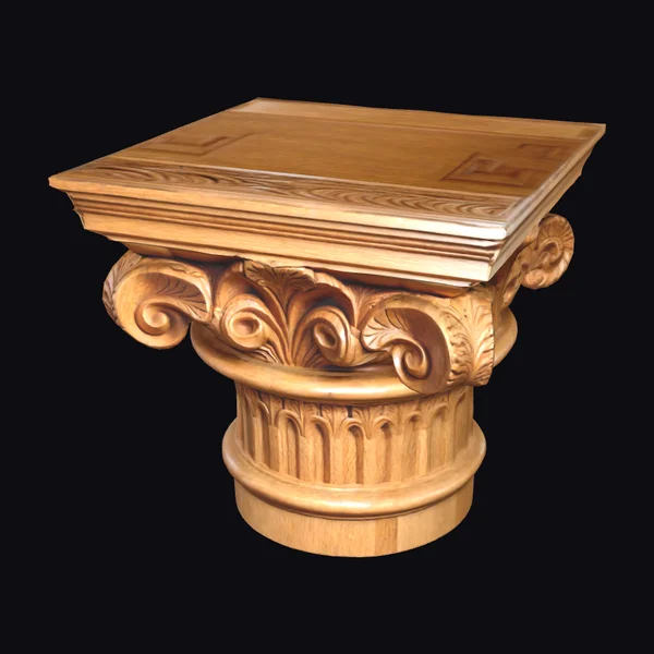Ornate Wooden Pedestal Base