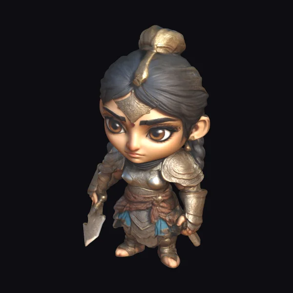 Warrior Girl Chibi