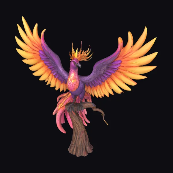 Majestic Phoenix on Branch