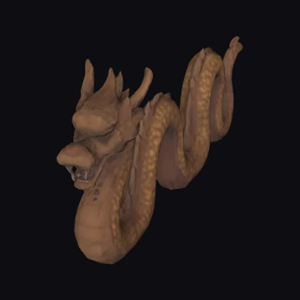 Brown Dragon Head