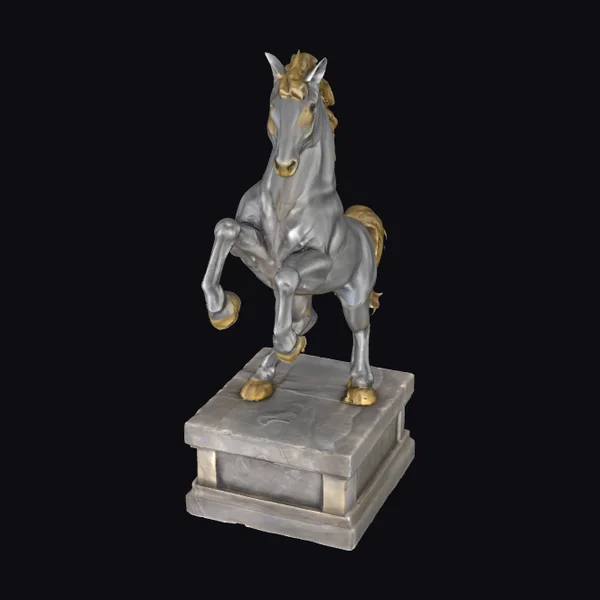 Rearing Horse Statue