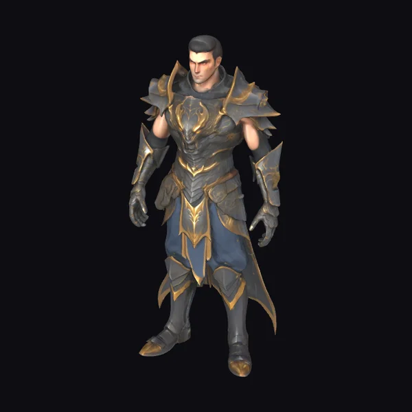 Muscular Male Warrior Armor