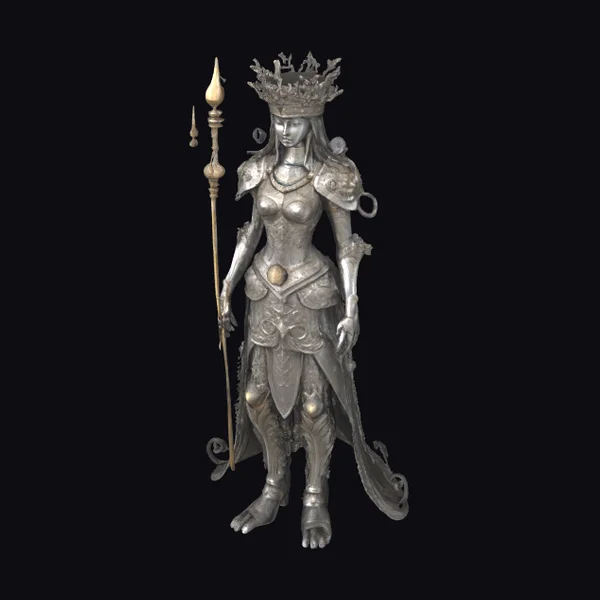 Metallic Female Warrior Queen