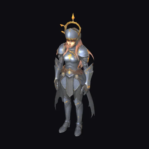 Female Knight in Armor